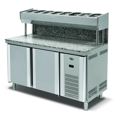 Empero EMP.150.80.01-PSYG Granitli Pizza ve Salata Hazırlık Buzdolabı, 2 Kapılı
