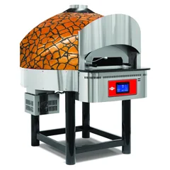 Empero Gazlı Döner Tabanlı Pizza Fırını Dijital Pizza Saat Kapasiteli