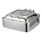Epinox Chafing Dish, Hidrolik Kapaklı, 6 l, 2/3, CDH-6G - Görsel 1