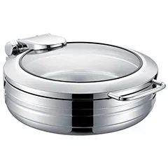 Epinox CYL-6Y Lüks Chafing Dish, Yunarlak GN 2/3, 6 lt