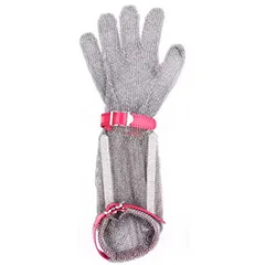 Epinox EL-19K Çelik Eldiven, Uzun, 19 cm, Kırmızı
