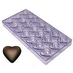Epinox Kalp Çikolata Kalıbı, Polikarbon, 27,5x13,5, Klp 15
