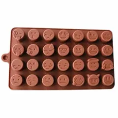 Epinox SCK-43 Çikolata Kalıbı, Silikon, Karışık Emoji