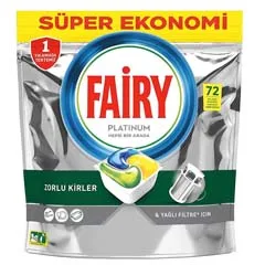 Fairy Platinum Bulaşık Makinesi Tableti, 72'li