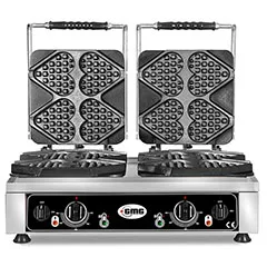 Gmg KGW 24 Tiamo Kalp Waffle Makinesi, Çiftli, Sabit Plakalı