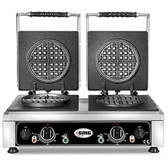Gmg KGW 26 Yuvarklak American Waffle Makinesi, Çiftli, Sabit Plakalı
