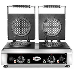 Gmg KGW 26 Yuvarklak American Waffle Makinesi, Çiftli, Sabit Plakalı