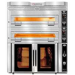 Gmg Optima PB2M-128 Elektrikli Pasta Börek Fırını, 2 Katlı, Mayalama Kabinli, 124x84x18 cm x 2