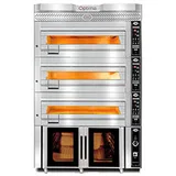 Gmg Optima PB3M-84 Elektrikli Pasta Börek Fırını, 3 Katlı, Mayalama Kabinli, 84x84x18 cm x 3 - Görsel 1