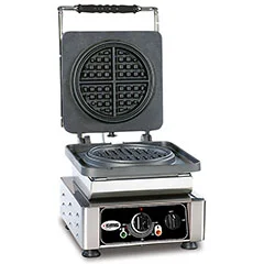 Gmg WE 06 Yuvarlak American Waffle Makinesi, Tekli, Değiştirilebilir Plakalı