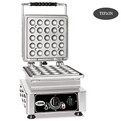 Gmg WE 07 D Lokmia D Waffle Makinesi, Tekli, Değiştirilebilir Plakalı, Teflon Kaplamalı
