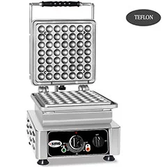 Gmg WE 07 S Lokmia S Waffle Makinesi, Tekli, Değiştirilebilir Plakalı, Teflon Kaplamalı