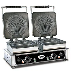Gmg WE 21 M Çiçek Waffle Makinesi, Çiftli, Değiştirilebilir Plakalı, 16,5 cm