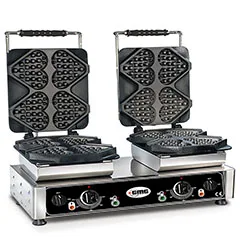 Gmg WE 24 Tiamo Kalp Waffle Makinesi, Çiftli, Değiştirilebilir Plakalı