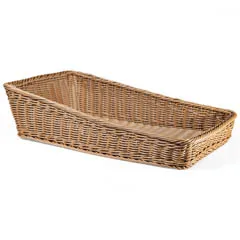 Groovy Açık Büfe Plastik Dikdörtgen Sepet, 30x50x7/16 cm