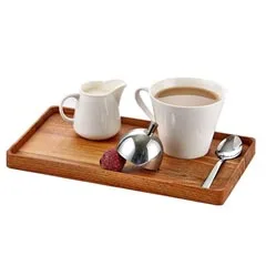 Groovy Ahşap Standlı Dikdörtgen Nescafe Seti 24x14x2 cm