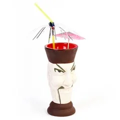 Groovy Ceramic Tiki Mug, 8x17 cm, 300 cc