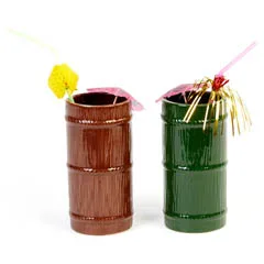 Groovy Ceramic Tiki Mug, 8x17 cm, 570 cc