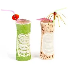Groovy Ceramic Tiki Mug, 8x18,5 cm, 360 cc