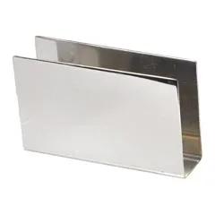 Groovy GRV-406 Ekonomik Dikdörtgen Peçetelik, Parlak-Mat, 11x6,5 cm, Gümüş