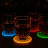 Groovy GRV-LD Ledli Bardak Altlığı, 10 cm - Görsel 1