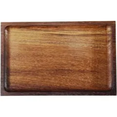Groovy İreko Ahşap Sunum Tepsisi, 25x16 cm