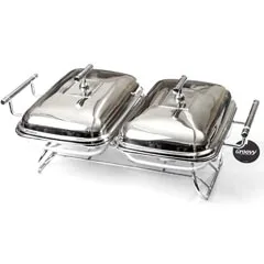 Groovy Isıtıcılı Yemek Servis, İkili 2x1,6 Lt, 46,5x30,5x18 cm