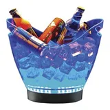 Groovy Led Işıklı Akrilik Şişe Kovası, 27x20x23 cm - Görsel 1
