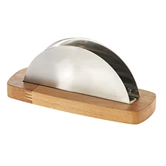 Groovy Oval Peçetelik, Ahşap Standlı