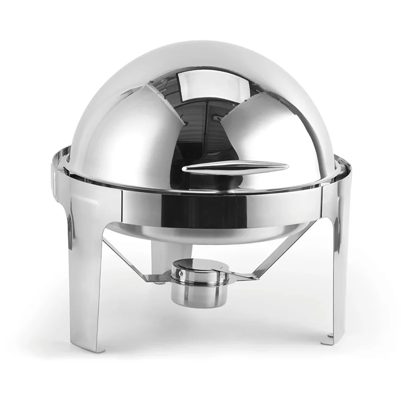 Groovy Rolltop Yuvarlak Chafing Dish, 6 Lt