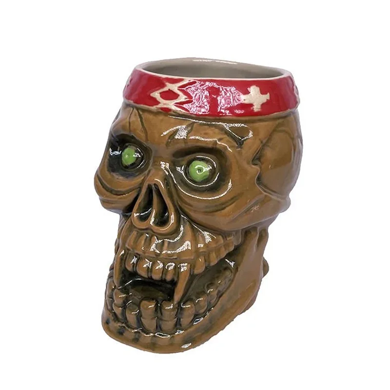 Groovy Seramik Tiki Kokteyl Bardak, 12x11 cm, 350 cc