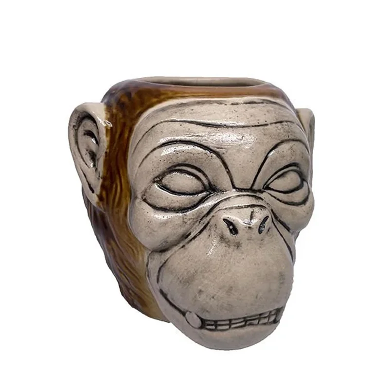 Groovy Seramik Tiki Kokteyl Bardak, 12x14 cm, 750 cc