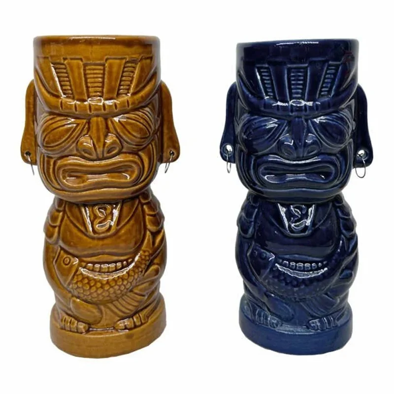 Groovy Seramik Tiki Kokteyl Bardak, 6,5x7 cm, 350 cc