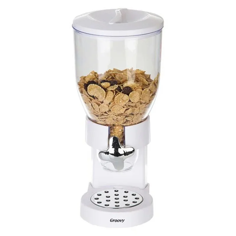 Groovy Tekli Corn Flakes Dispenser, 3,5 L, Beyaz