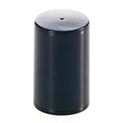 Groovy Yuvarlak Bodur Biberlik, Çap 4 cm, 6,5 cm, Siyah