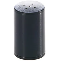 Groovy Yuvarlak Bodur Tuzluk, Çap 4 cm, 6,5 cm, Siyah