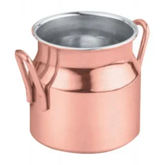 Gurmeaid Mini Sütlük, Dışı Bakır, İçi Paslanmaz Çelik, 4,5x5 cm