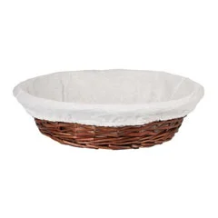 Epinox Hasır Bezli Yuvarlak Sepet, 24 Cm, Esy-24R