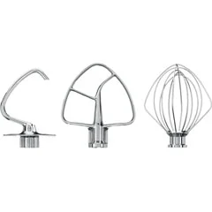 Kitchenaid 4,3 L ve 4,8 L Stand Mikser İçin Paslanmaz Çelik Aksesuar Seti-5KSM5TH3PSS