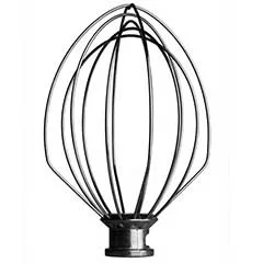 Kitchenaid 5K5A2WW 4,8 L Ağır Hizmet Tipi Stand Mikser ile Uyumlu Paslanmaz Çelik Çırpma Teli, Yerli Üretim