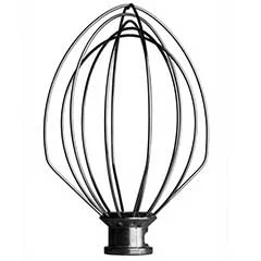 Kitchenaid 5K5A2WW 4,8 L Ağır Hizmet Tipi Stand Mikser ile Uyumlu Paslanmaz Çelik Çırpma Teli, Yerli Üretim