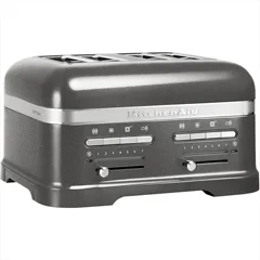 KitchenAid Artisan 4 Dilim Ekmek Kızartma Makinesi, Medallion Silver, 5KMT4205EMS