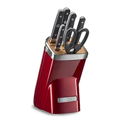 KitchenAid Bloklu Bıçak Seti Candy Apple- 7 Parça -7CA - KKFMA07CA