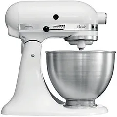 KitchenAid 5K45SSEWH Classic Stand Mikser, 4,3 Litre, Beyaz