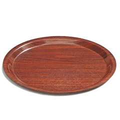 Koçel Lamine Kaymaz Tepsi Yuvarlak 38 cm