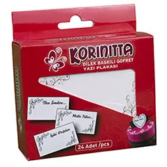 Korinitta Gofret Yazı Plakası, Dilek Baskılı