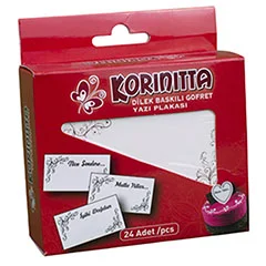 Korinitta Gofret Yazı Plakası, Dilek Baskılı