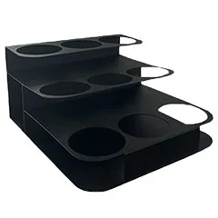 Kumtel 9'lu Şurup Standı, Metal, Siyah