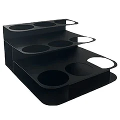 Kumtel 9'lu Şurup Standı, Metal, Siyah