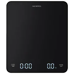 Kumtel HV60-02 Dijital Zamanlayıcılı Hassas Kahve Tartısı, 0,1 gr Hassasiyetli, Siyah